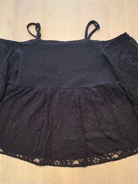 Torrid Black Lace Off-Shoulder Top
